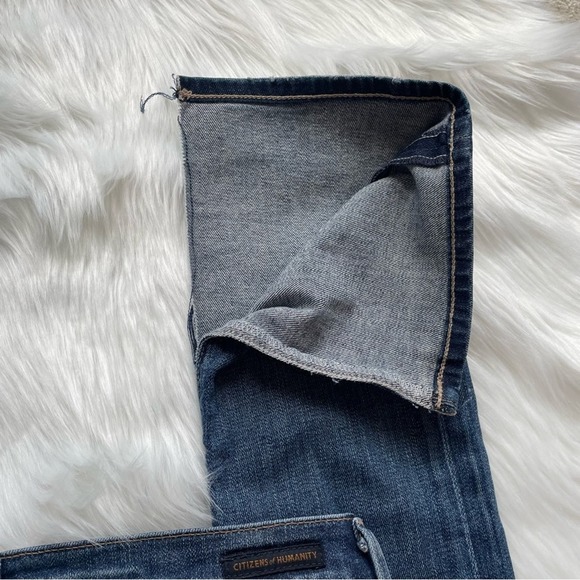 Citizens of Humanity Ava Low Rise Straight Leg Dark Wash Denim Jeans Size 25 - Picture 5 of 7